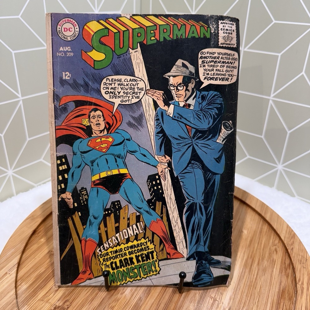 Superman #209 DC Comics August 1968 Ross - Poor Grade